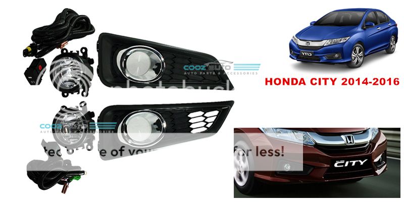 Honda City 2014 - 2016 Fog lamp Fog light Foglamp Switch + Wiring